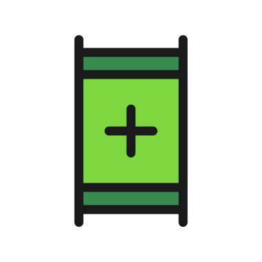 Gergin Satır Dolu Vektör Simgesi Tasarımı