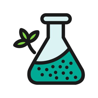  Kimyasal Satır Doldurulmuş Vektör Simgesi Tasarımı