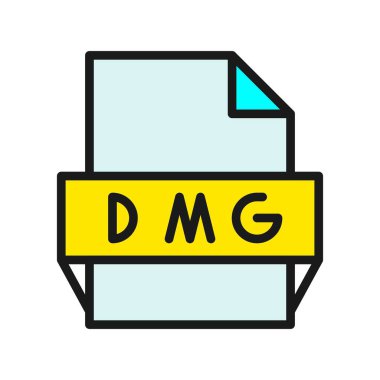 Dmg Satırı Dolu Vektör Simgesi Tasarımı