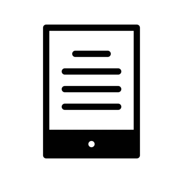 Ebook Glyph Vector Icon Desig — Stockvektor