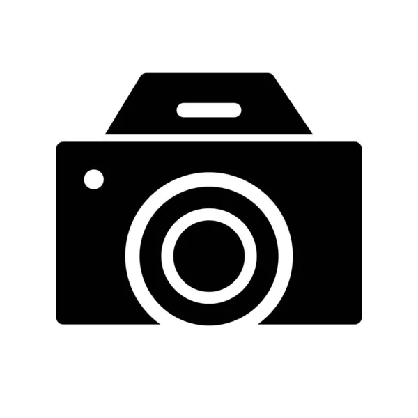 Camera Glyph Vector Icon Desig — Stock Vector