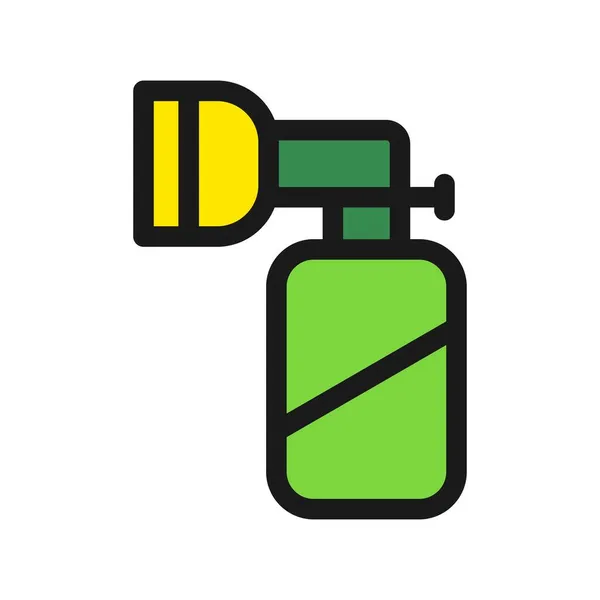 Ambu Bag Line Filled Vector Icon Desig — Stock Vector