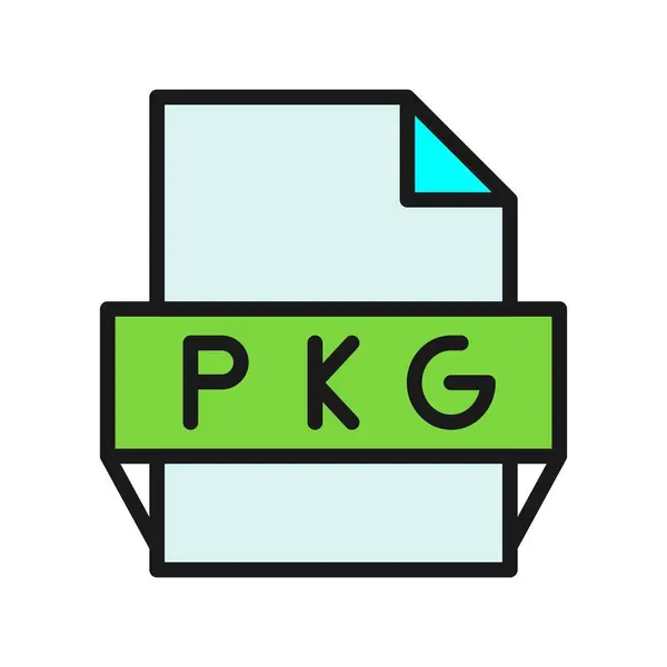 Pkg Line Filled Vector Icon Desig — Stockvektor