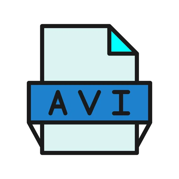 Línea Avi Llena Vector Icon Desig — Archivo Imágenes Vectoriales