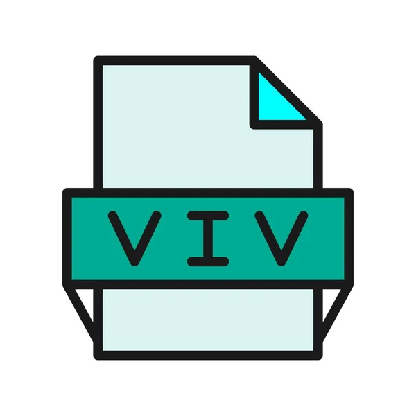 Viv Line Töltött Vektor Ikon Desig — Stock Vector