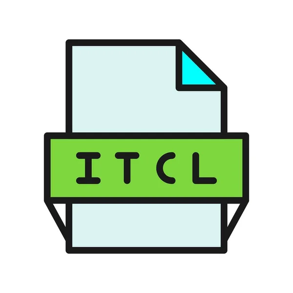 Itcl Línea Llena Vector Icon Desig — Vector de stock