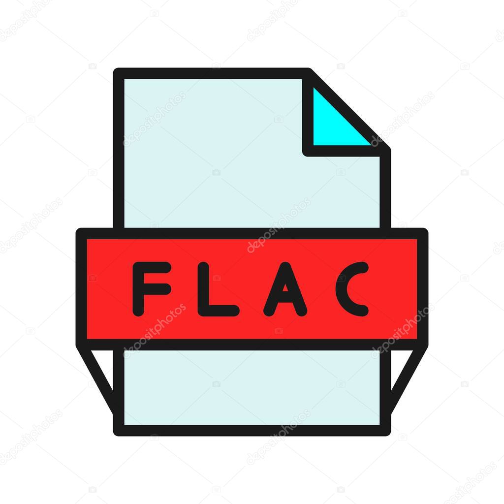  Flac Line Filled Vector Icon Desig