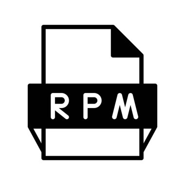 Rpm Glyph Vektör Simgesi Tasarımı