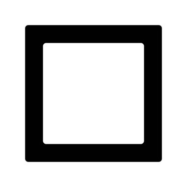 Çerçeve Glyph Vektör Simgesi Tasarımı