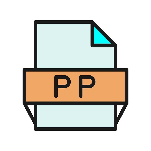 Pp线填充向量Icon设计 — 图库矢量图片