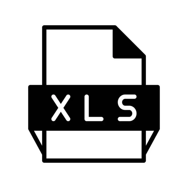 Xls Glyph Vector Icon Desig — Stockový vektor