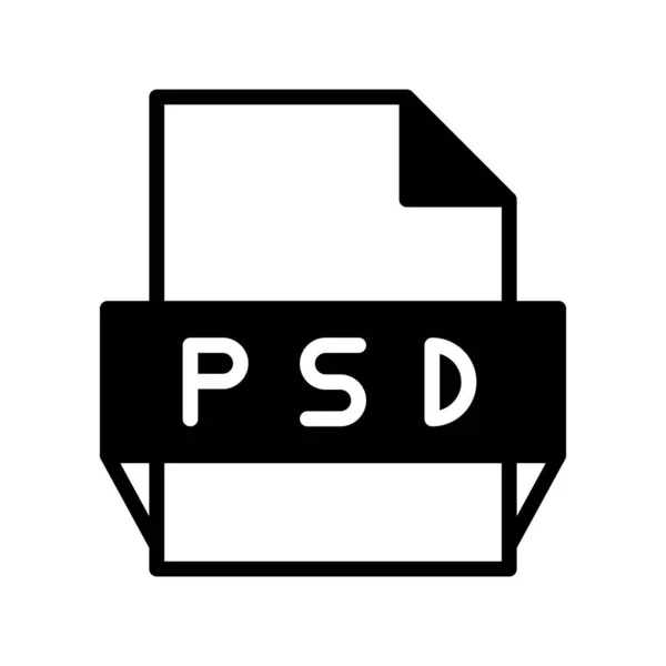 Psd Glyph Vector Icon Desig — Stock Vector