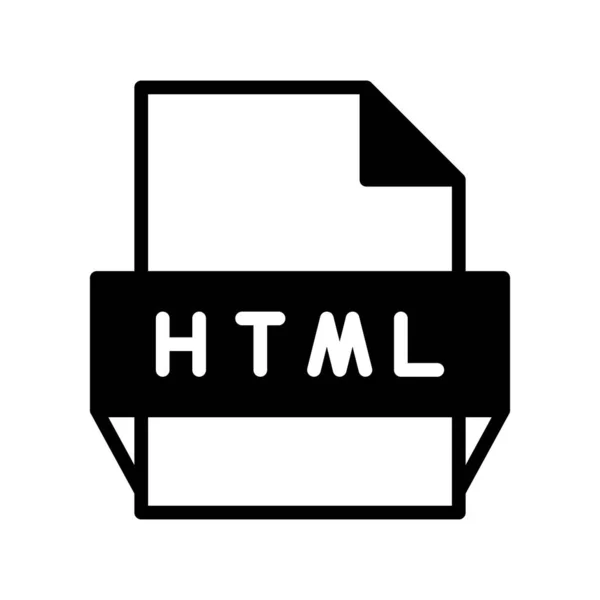 Html Glyph Vector Icon Desig — Διανυσματικό Αρχείο