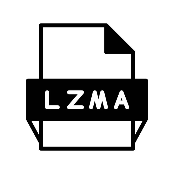 Lzma Glyph Vector Icon Desig — Vector de stock