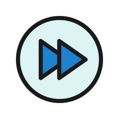 Sonraki Satır Doldurulmuş Vektör Simgesi Tasarımı