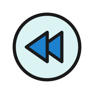 Arka Satır Doldurulmuş Vektör Simgesi Tasarımı