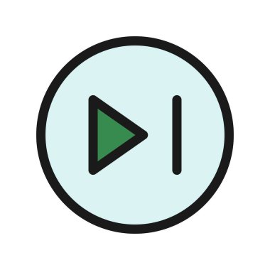 Sonraki Satır Doldurulmuş Vektör Simgesi Tasarımı