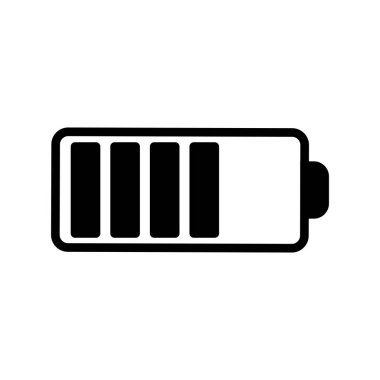 Pil Kabartma Vektör Simgesi Tasarımı