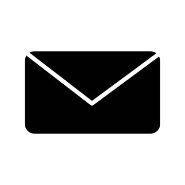  Posta Glyph Vektör Simgesi Tasarımı