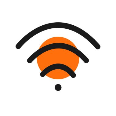 Sinyal Satırı Dolu Vektör Simgesi Tasarımı