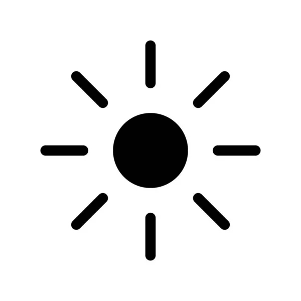 Φωτεινότητα Glyph Vector Icon Desig — Διανυσματικό Αρχείο