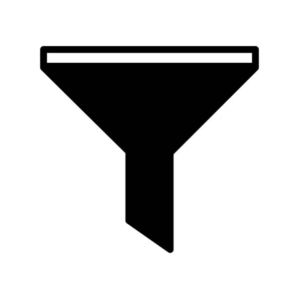 Filtrovat Glyph Vector Icon Desig — Stockový vektor