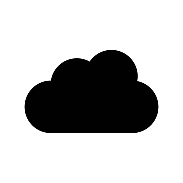 Cloud Glyph Vector Icon Desig — Archivo Imágenes Vectoriales