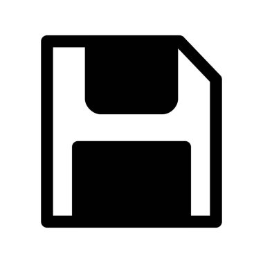 Disket Kabartma Vektör Simgesi Tasarımı