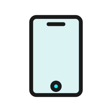 Telefon Hattı Doldurulmuş Vektör Simgesi Tasarımı