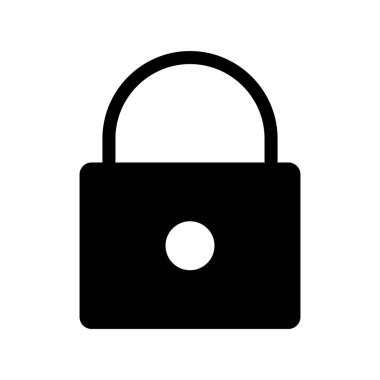  Glyph Vektör Simgesi Tasarımı Kilitle