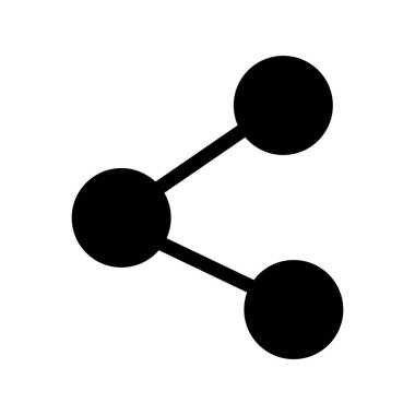 Link Glyph Vektör Simgesi Tasarımı