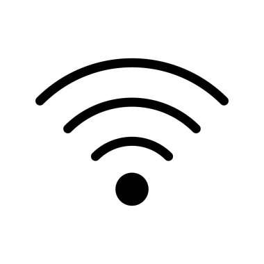 Wiifi Glyph Vektör Simgesi Tasarımı