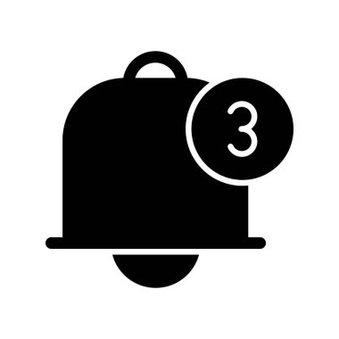 Alarm Kabartma Vektörü Simgesi Tasarımı