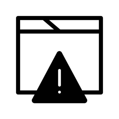  Web Sitesi Glyph Vektör Simgesi Tasarımı