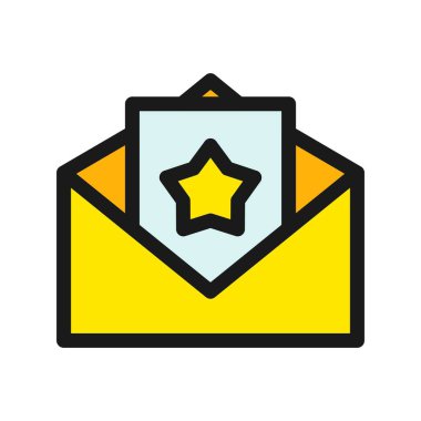 Davet Satırı Dolu Vektör Simgesi Tasarımı