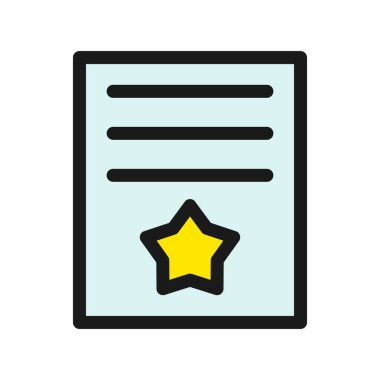  Akreditasyon Satırı Dolu Vektör Simgesi Tasarımı