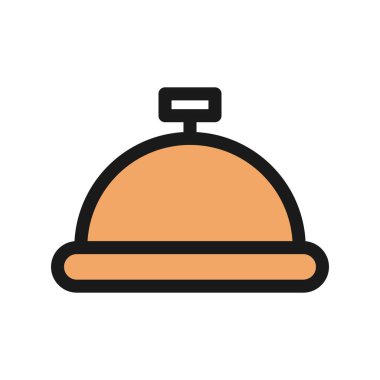 Catering Satırı Dolu Vektör Simgesi Tasarımı