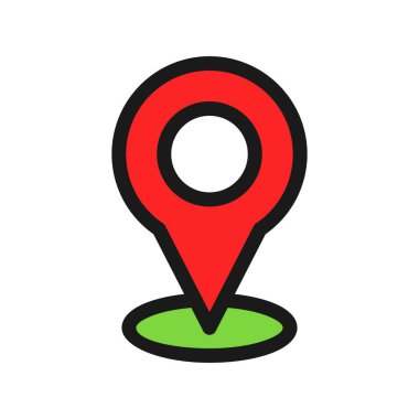 Pin Satırı Dolu Vektör Simgesi Tasarımı