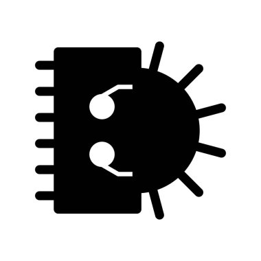 Beyin Kabartma Vektörü Simgesi Tasarımı