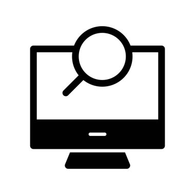 Glyph Vektör Simgesi Tasarımı Ara