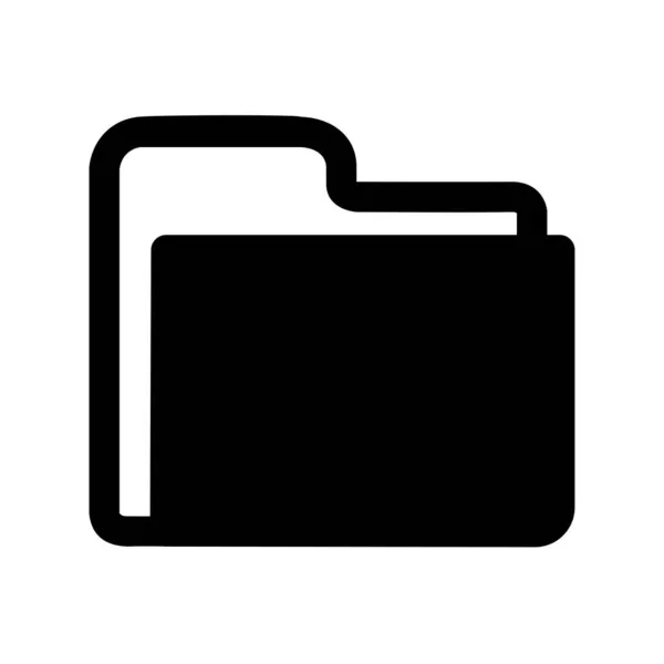 Folder Glyph Vector Icon Desig — Stock Vector
