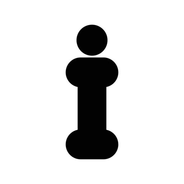 Info Glyph Vector Icon Desig — Stockvektor