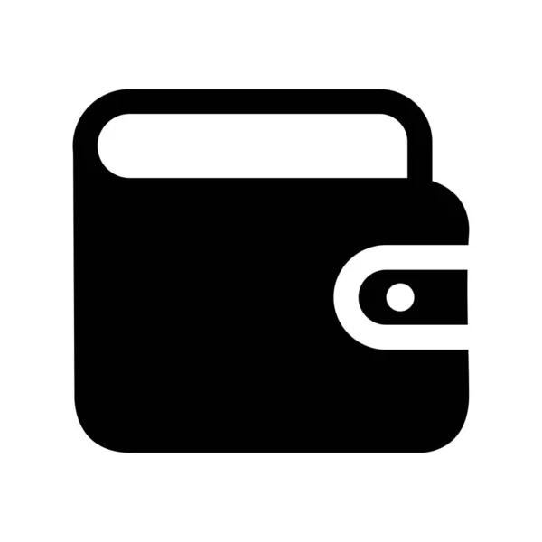 Wallet Glyph Vector Icon Desig — Vector de stock