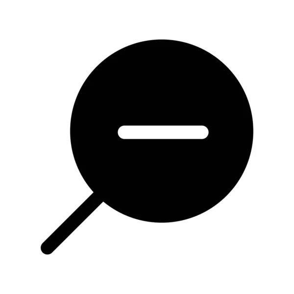 Zomm Out Glyph Vector Icon Desig — Stockový vektor