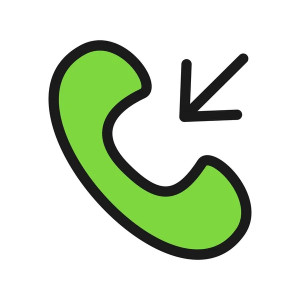 Call Line Filled Vector Icon Desig — Stock Vector