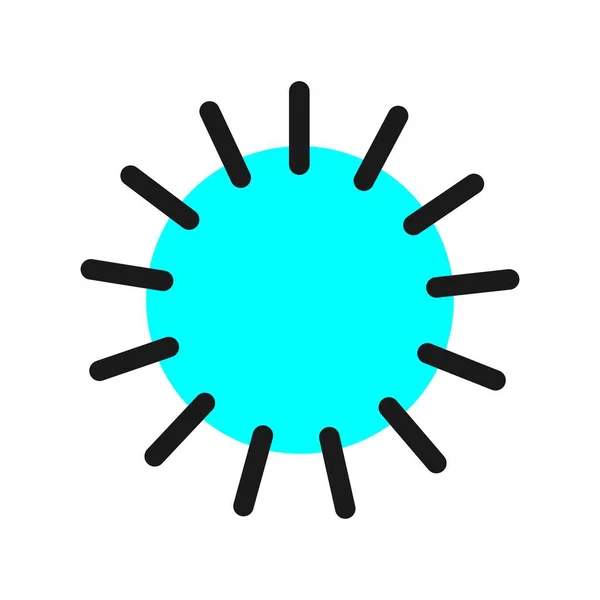 Icône Vectorielle Remplie Par Ligne Luminosité Desig — Image vectorielle