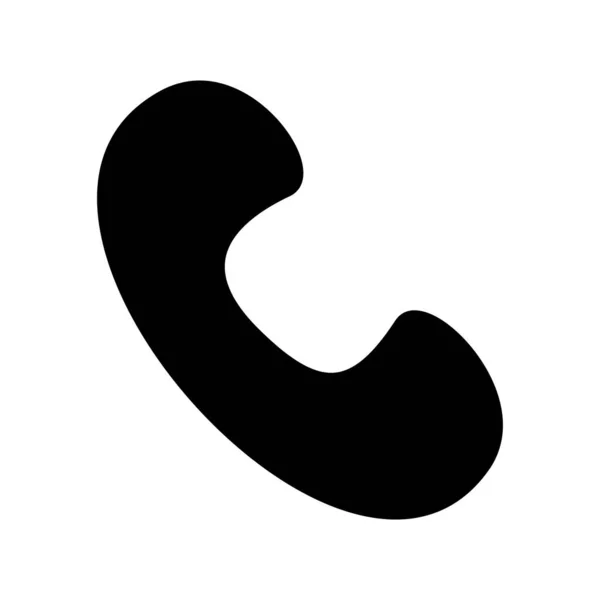 Telefono Glyph Vettoriale Icona Desig — Vettoriale Stock