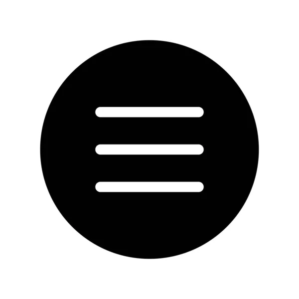 Menü Glyph Vector Icon Desig — Stockvektor
