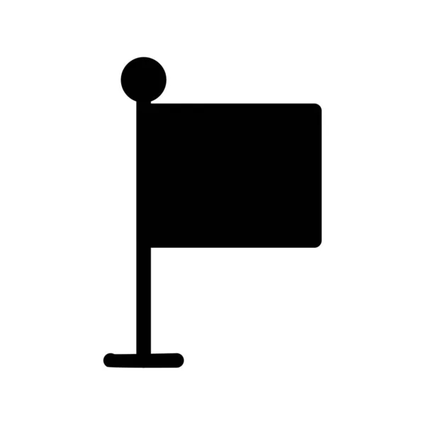 Flagge Glyph Vector Icon Desig — Stockvektor