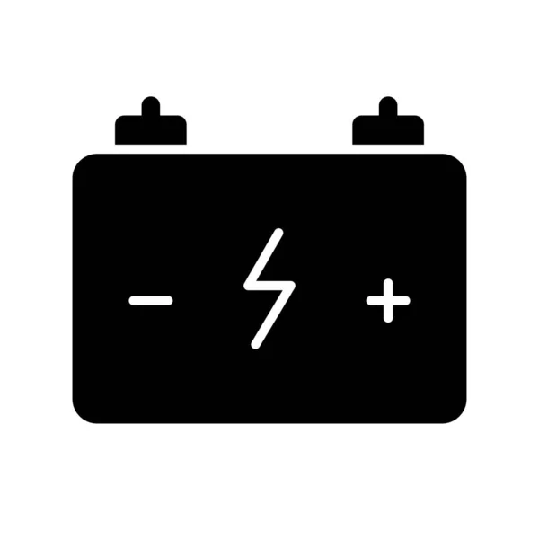 Ikona Wektora Baterii Glyph Desig — Wektor stockowy
